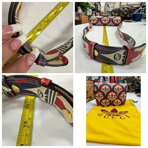 Gucci/Adidas Printed Crossbody Bag in Red & Blue - Picture 9 of 10